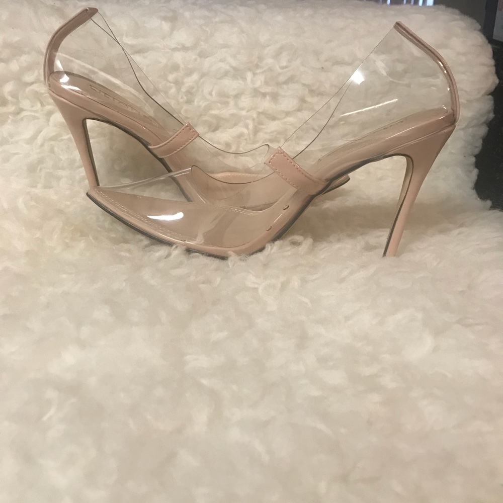 Nude Clear Pumps